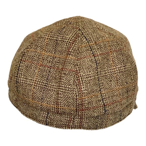 Vintage Unisex Adult Tweed Newsboy Cap 22 Inches Circumference - Picture 3 of 5